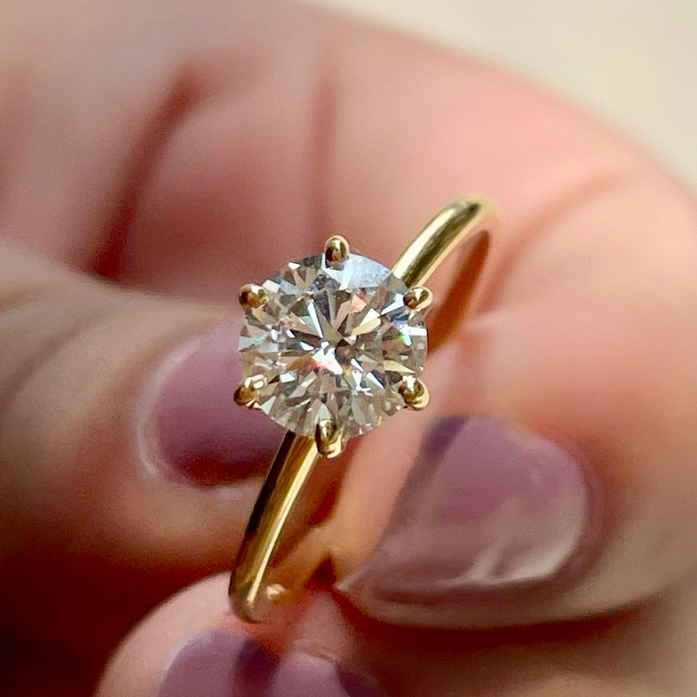 Small Solitaire Diamond Buy Lab Grown Diamond Solitaires Online - DiAi Designs – DiAi Designs India