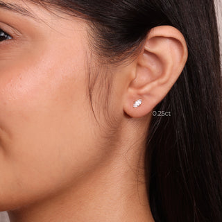 Marquise Prong Solitaire Studs