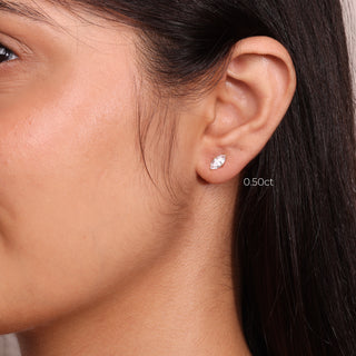 Marquise Prong Solitaire Studs