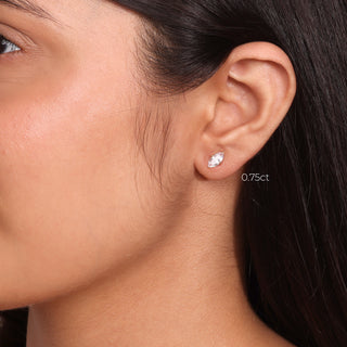 Marquise Prong Solitaire Studs