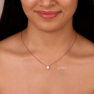 Radiant Bezel Necklace