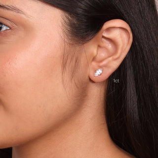 Marquise Prong Solitaire Studs