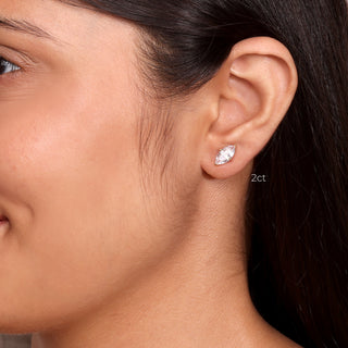 Marquise Prong Solitaire Studs