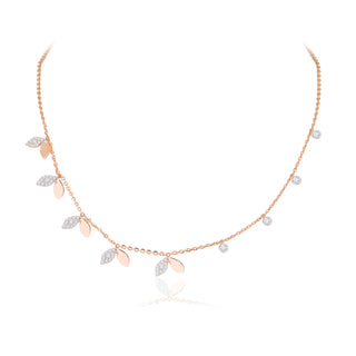 Asymmetrical Petal Necklace