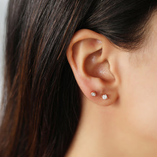 Bezel Diamond Studs