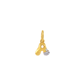 Diamond Bubble Letter Pendant