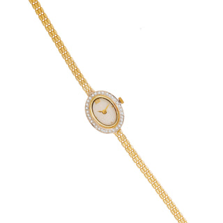 Chic Oval Diamond Watch