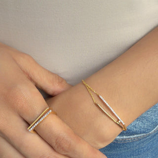 Diamond Contour Bracelet