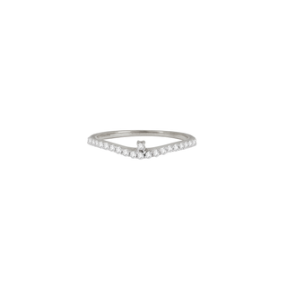 Crest Diamond Band Ring