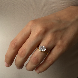 Cushion Wave Ring