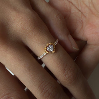 Lab Grown Diamond Dainty Heart Ring