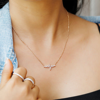 Diamond Heartbeat Necklace