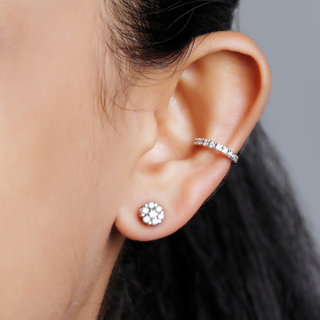 Diamond Prong Ear Cuff