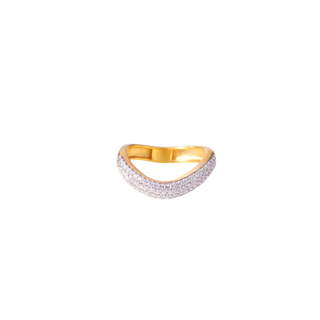 Diamond Wave Ring