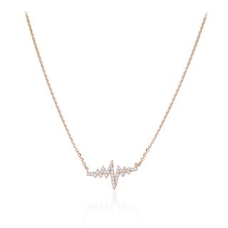 Diamond Heartbeat Necklace