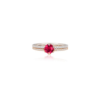 Double Band Ruby Ring