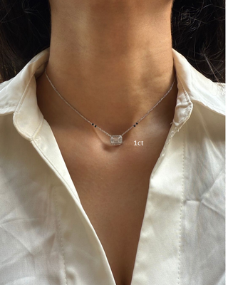 Emerald Bezel Mangalsutra