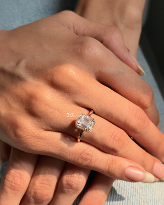 Halo Emerald Ring