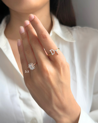 Halo Emerald Ring