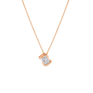 Envelope Cushion Diamond Pendant Mangalsutra