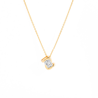 Envelope Cushion Diamond Pendant Mangalsutra