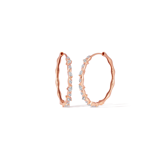 Fancy Diamond Hoops