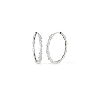 Fancy Diamond Hoops