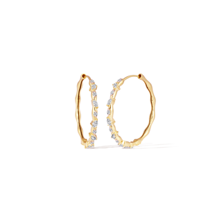 Fancy Diamond Hoops