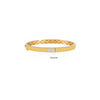 Fluted Toi Et Moi Cuff Bracelet