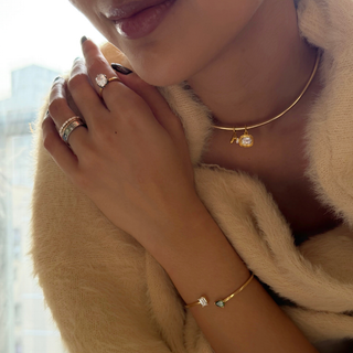 Cushion Gold Frame Pendant