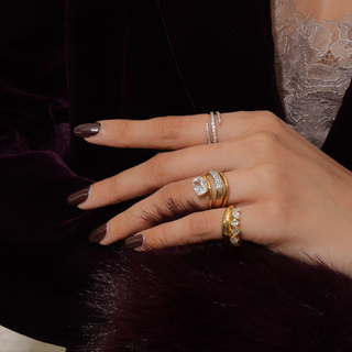 Gold Wave Ring
