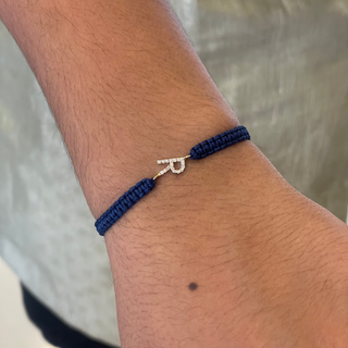 Gold & Diamond Initial Letter Bracelet