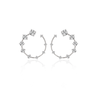 Graduation Diamond Hoops