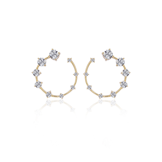 Graduation Diamond Hoops