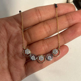 Halo Cluster Diamond Mangalsutra