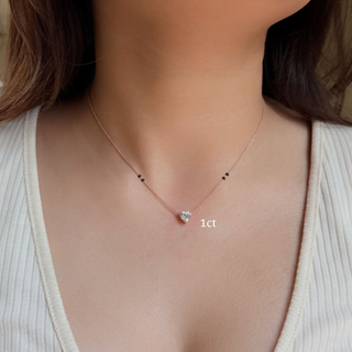Heart Prong Mangalsutra