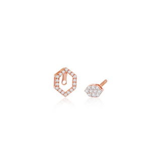 Hexagon Signature 3-in-1 Earrings