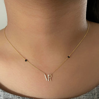 Initial Mangalsutra With 2 Letters