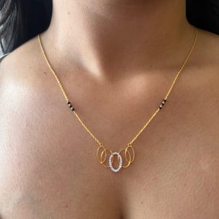 Interlinked Oval Mangalsutra