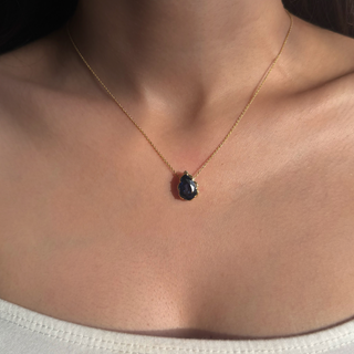 Lab-Grown Sapphire Sculpted Pendant | DiAi Designs