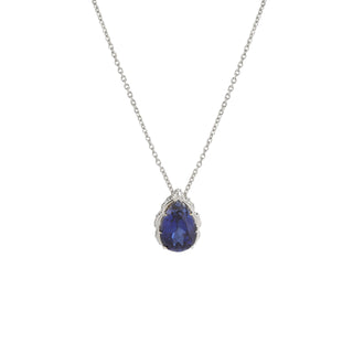 Labgrown Sapphire Sculpted Pendant