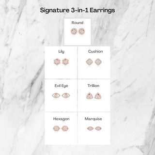 Lily Signature 3-in-1 Earrings