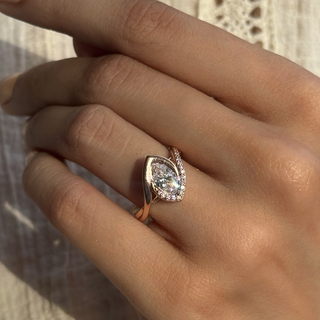 The Sculpted Marquise Knot Ring
