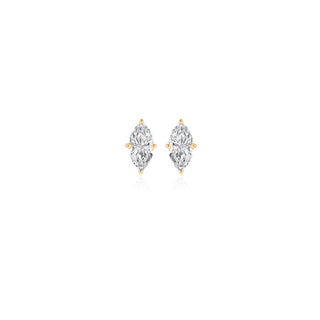 Marquise Prong Solitaire Studs