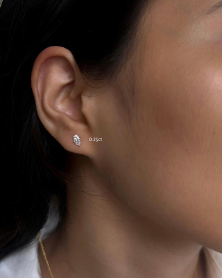 Marquise Prong Solitaire Studs