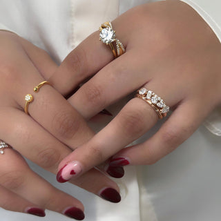 Meet Me Halfway Diamond Ring