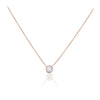 Mini 0.15ct Bezel Solitaire Necklace
