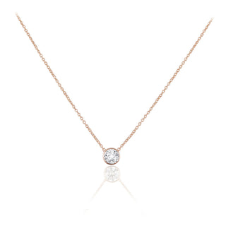 Mini Bezel Solitaire Necklace