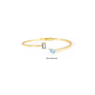 Mismatched Toi Et Moi Cuff Bracelet