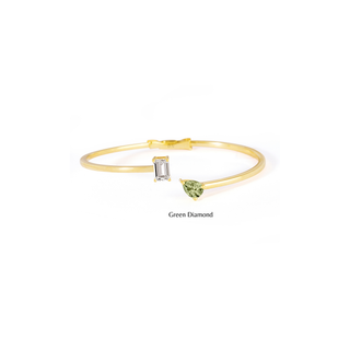 Mismatched Toi Et Moi Cuff Bracelet
